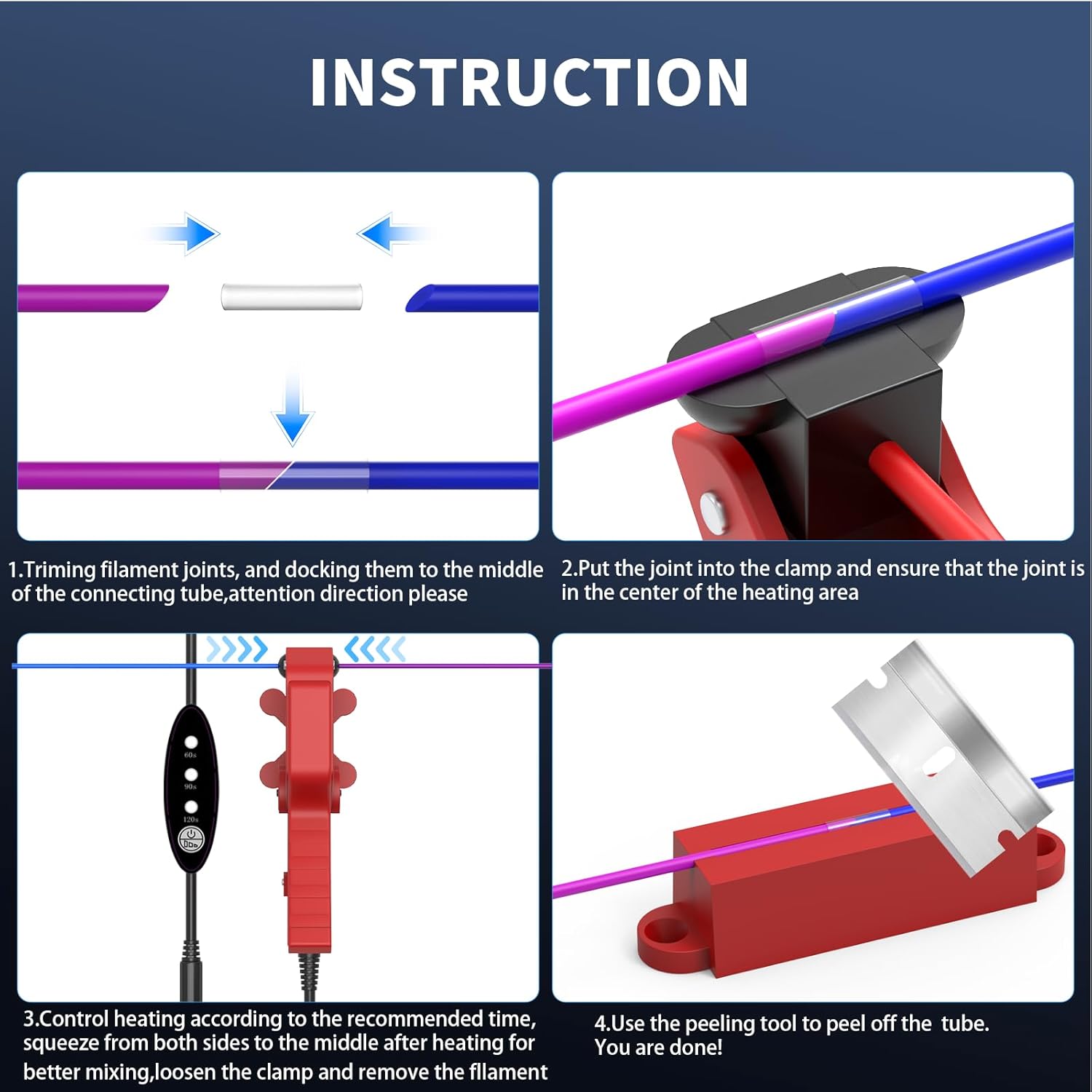 VIT SPORT Tubes for Filament Connector (2.85mm 120PCS)