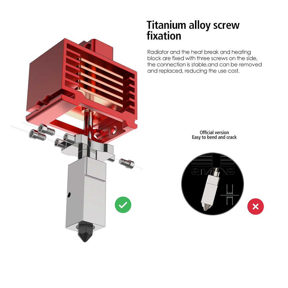 Modefine 3D M1 Pro Bambu X1 Series Hotend