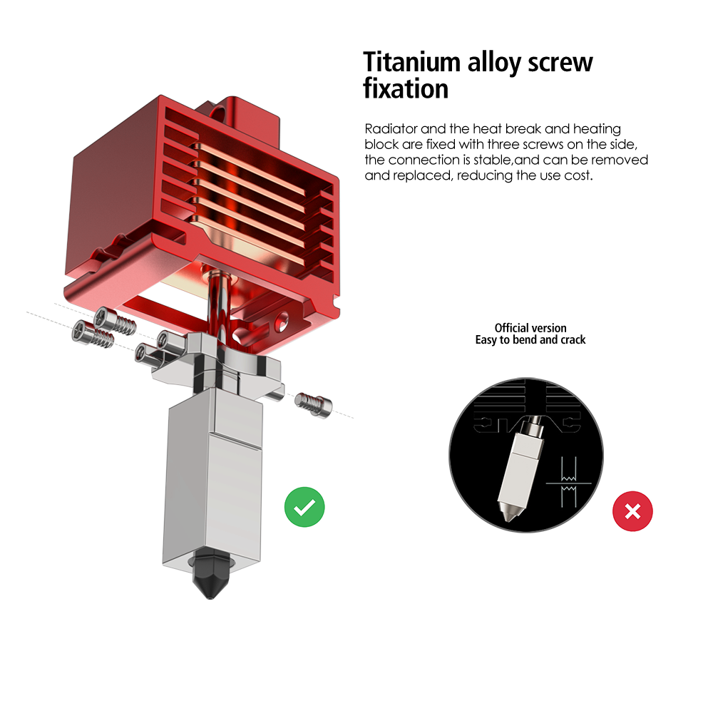 Modefine 3D M2 Pro Bambu P1 Series Hotend