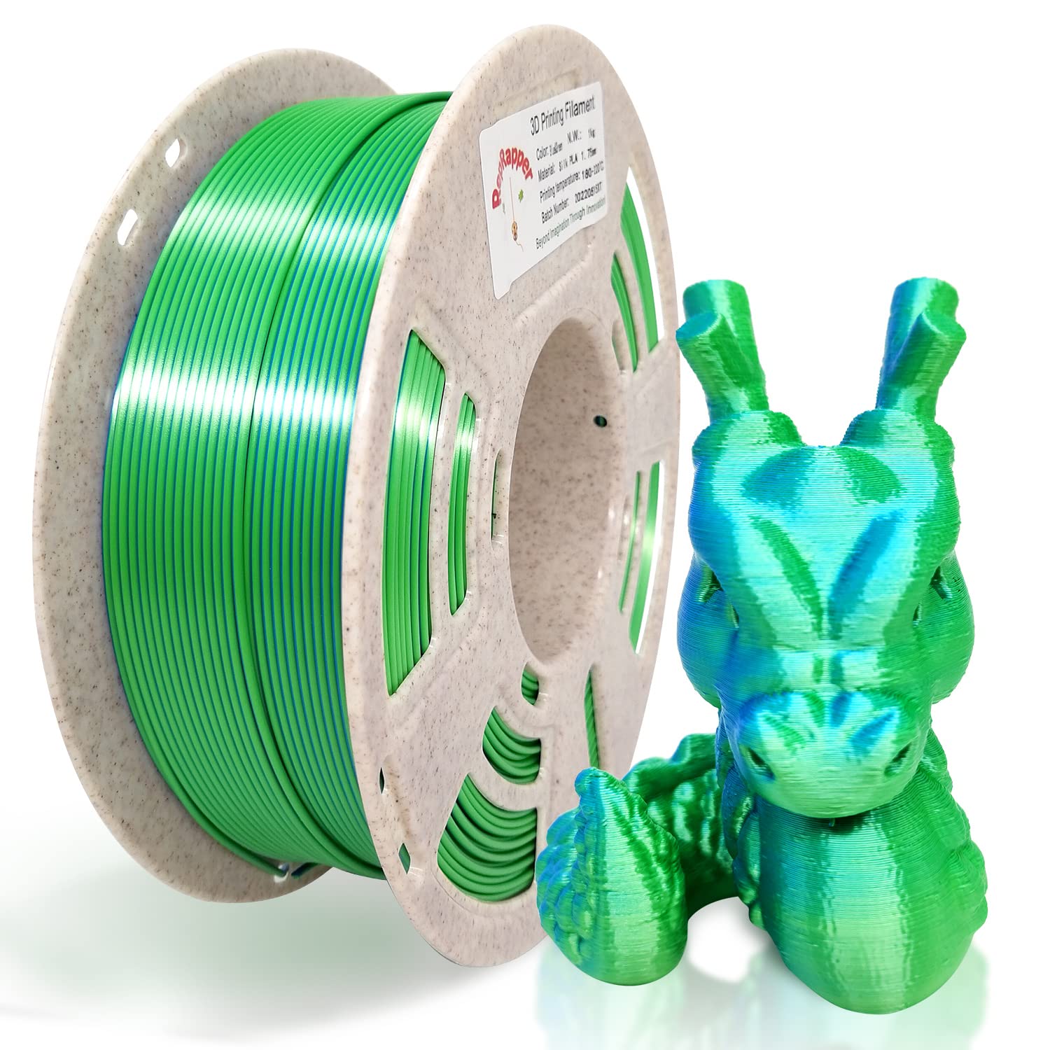 eSUN Tri-Colors PLA Filament 1.75mm Coextrusion Silk PLA Filament For 3D  Printer