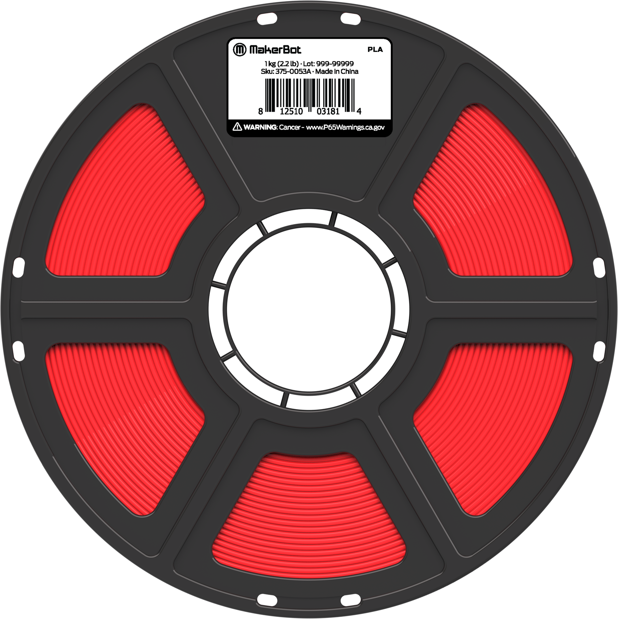 MakerBot PLA for SKETCH 1.75mm, 1 kg (2.2 lbs) - LEAD TIME MAY APPLY