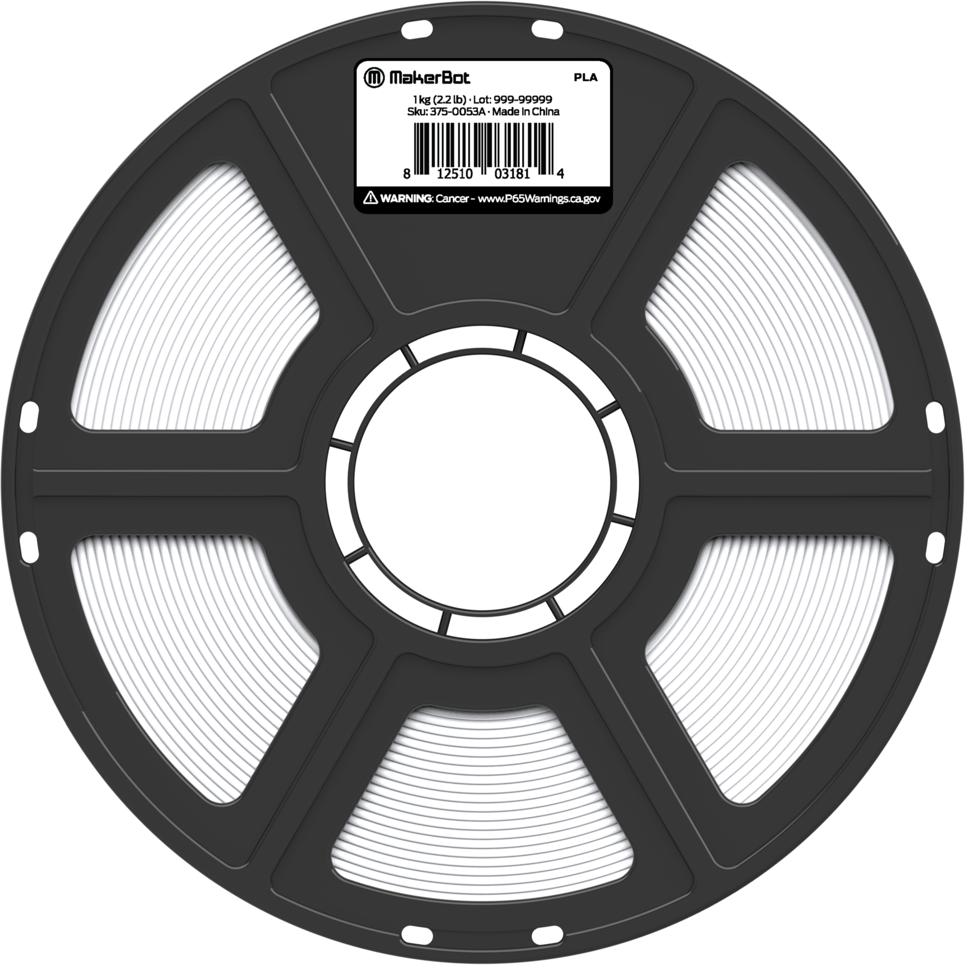 MakerBot PLA for SKETCH 1.75mm, 1 kg (2.2 lbs) - LEAD TIME MAY APPLY