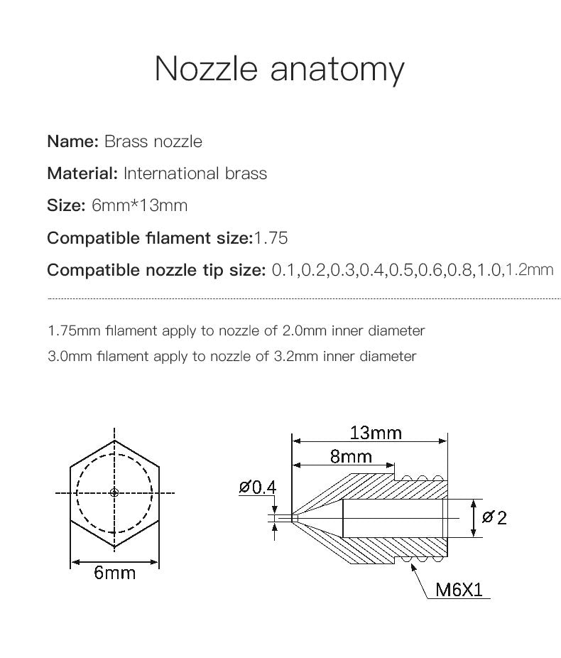 Creality MK brass Nozzle