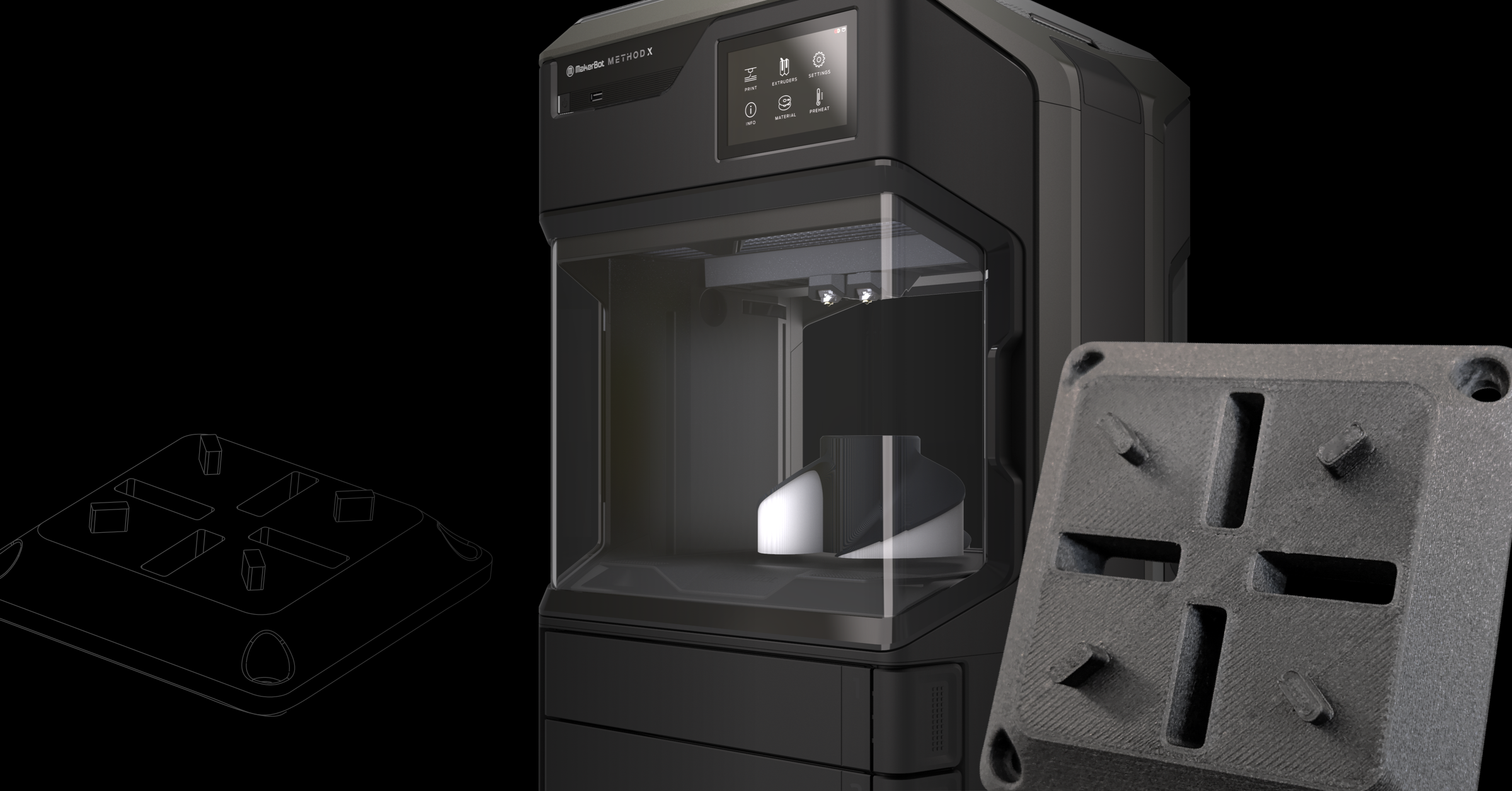 MakerBot® Method X Carbon Fiber Edition (lead time may apply)