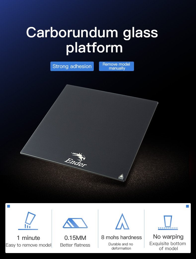 Carborundum Glass Platform 420*430*4mm
