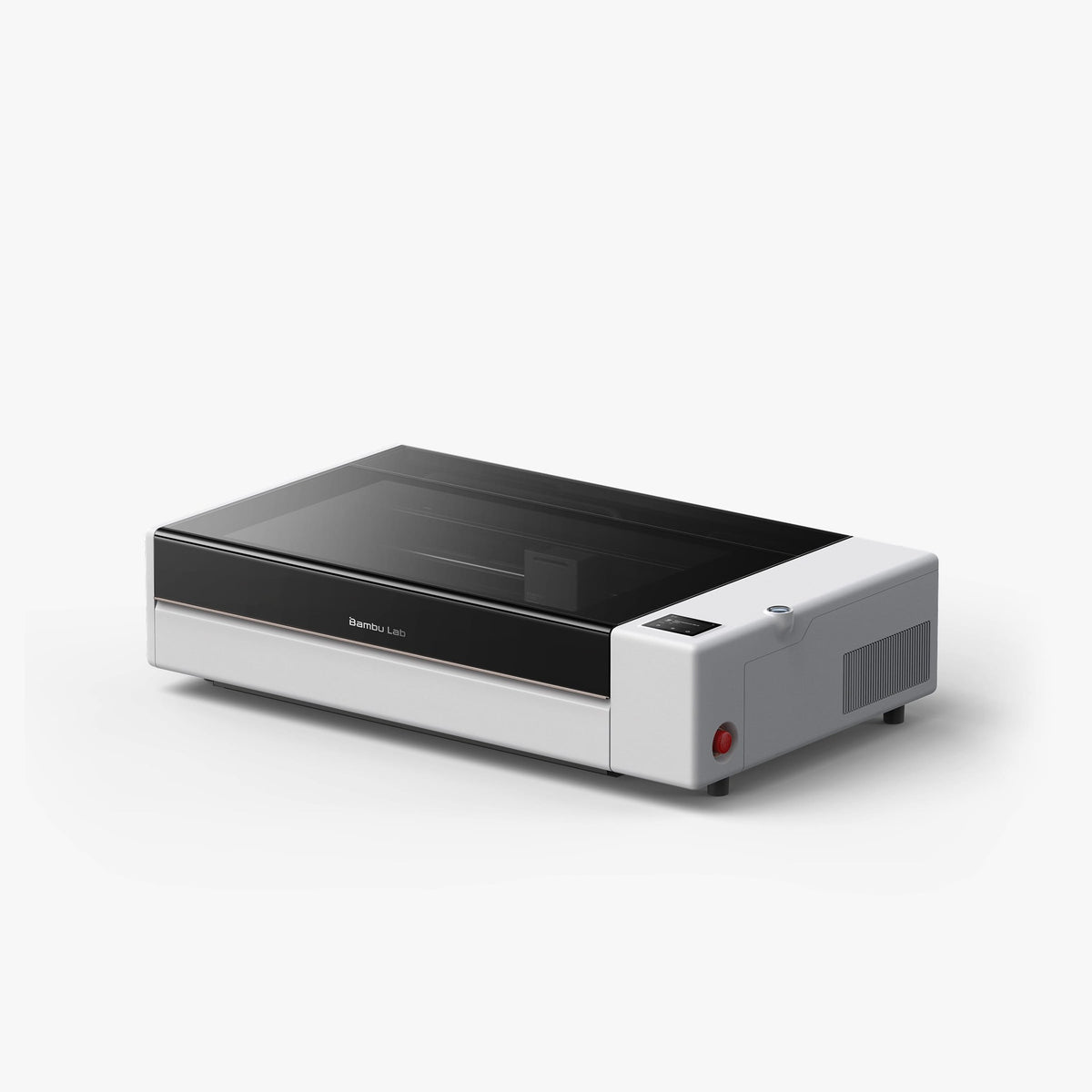 Bambu Lab R1 55W CO2 laser cutter and engraver, front angle view