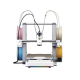 Creality SPARKX i8 four color 3D printer, front view with four filament spools