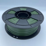 Matter3D Performance PETg Dark Green filament on black spool