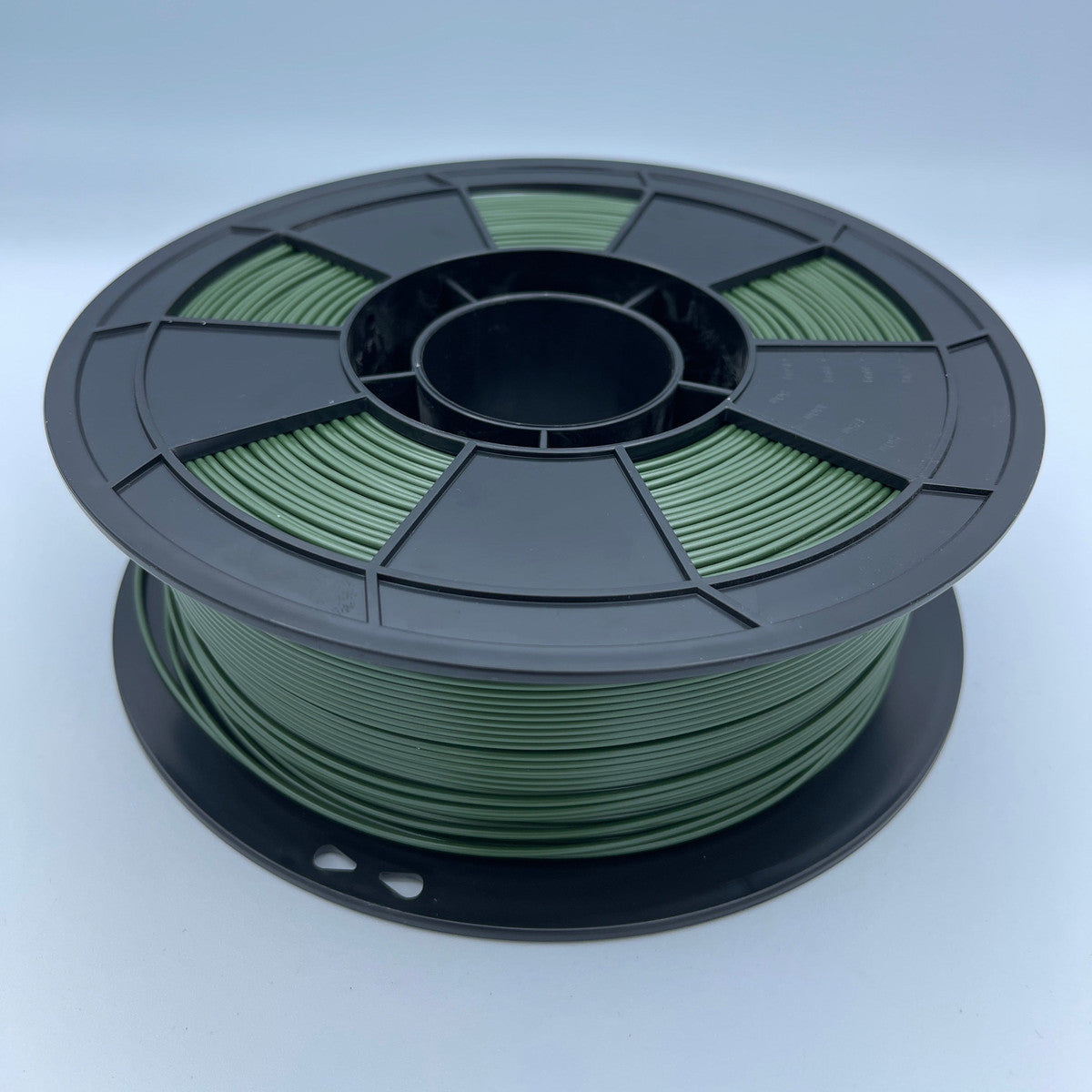 Matter3D Performance PETg Dark Green filament on black spool