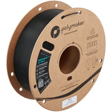 Polymaker HT-PLA black 1kg cardboard spool isometric pack shot