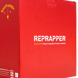 RepRapper red retail box for PETG 1.75mm filament with white REPRAPPER branding