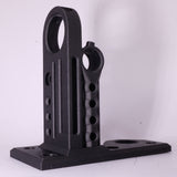 Stiff black PA6-CF20 printed bracket with mounting holes