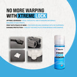 No more warping with Xtreme Lock, 120 ml bottle shown