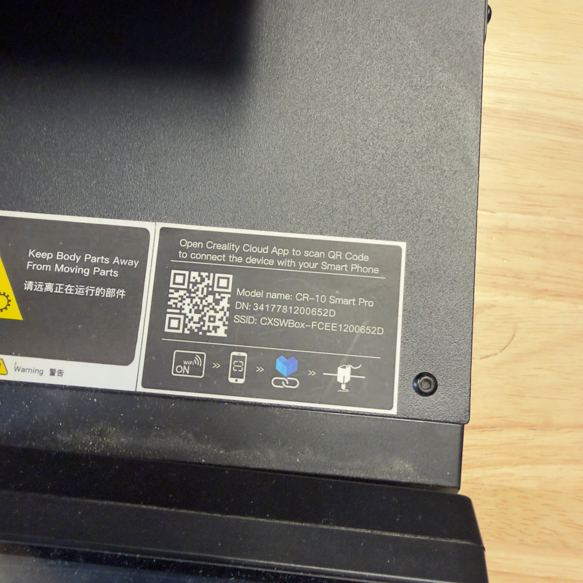 Refurbished Creality CR-10 Smart Pro 3D Printer — DN / cloud sticker