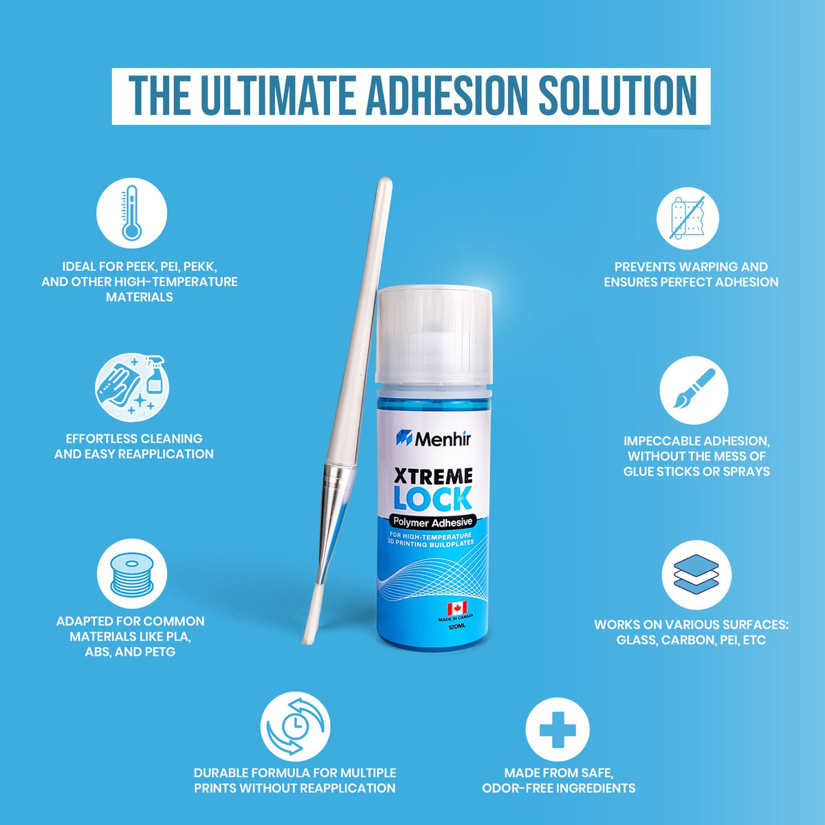 Xtreme Lock key benefits, 120 ml bottle shown