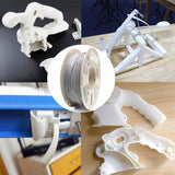 RepRapper Tech ABS White spool with functional 3D-printed applications collage