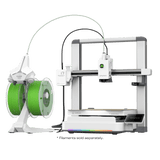 Creality SparkX i7 Autofill Combo with two green filament spools on a black background