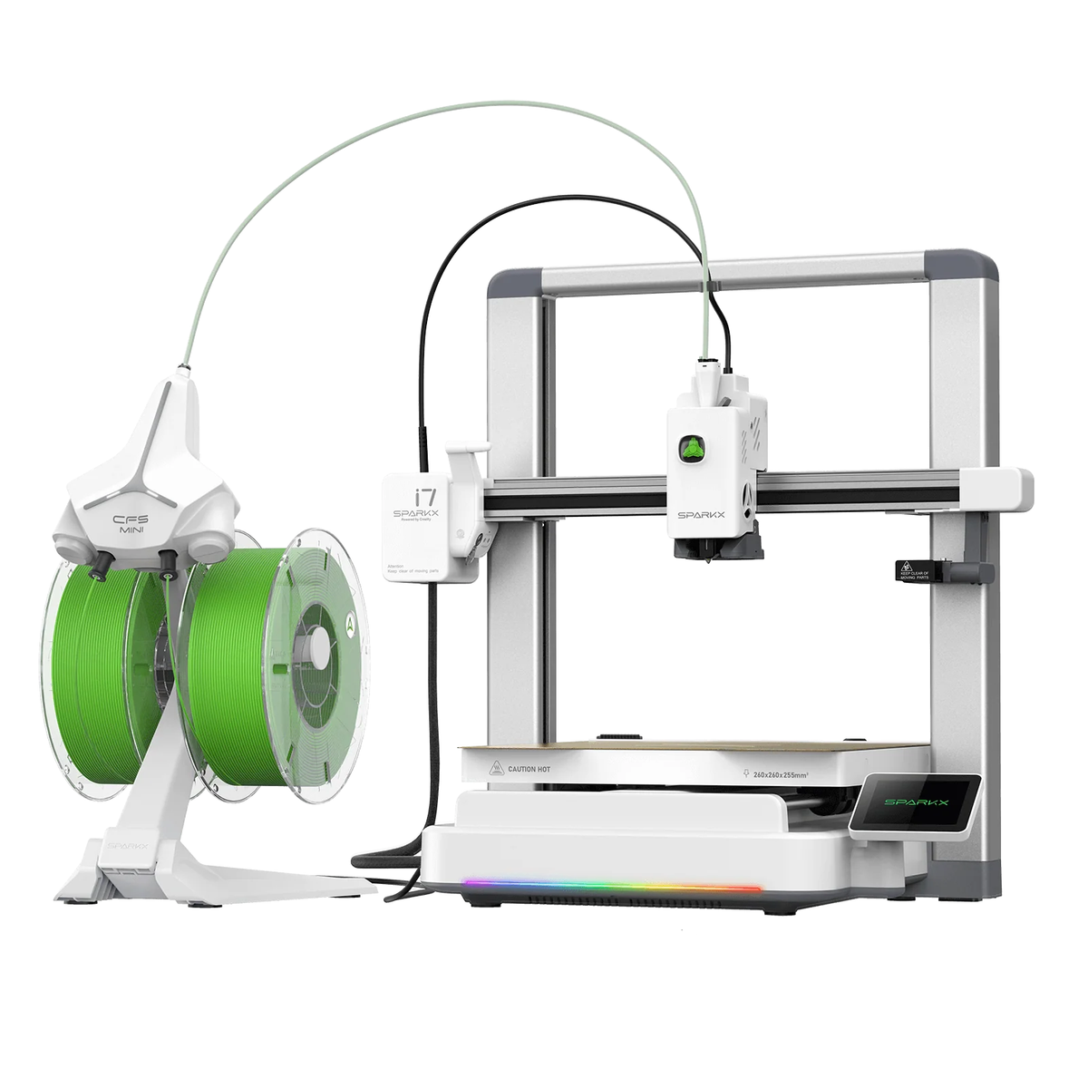 Creality SparkX i7 Autofill Combo 3D printer with auto filament refill unit