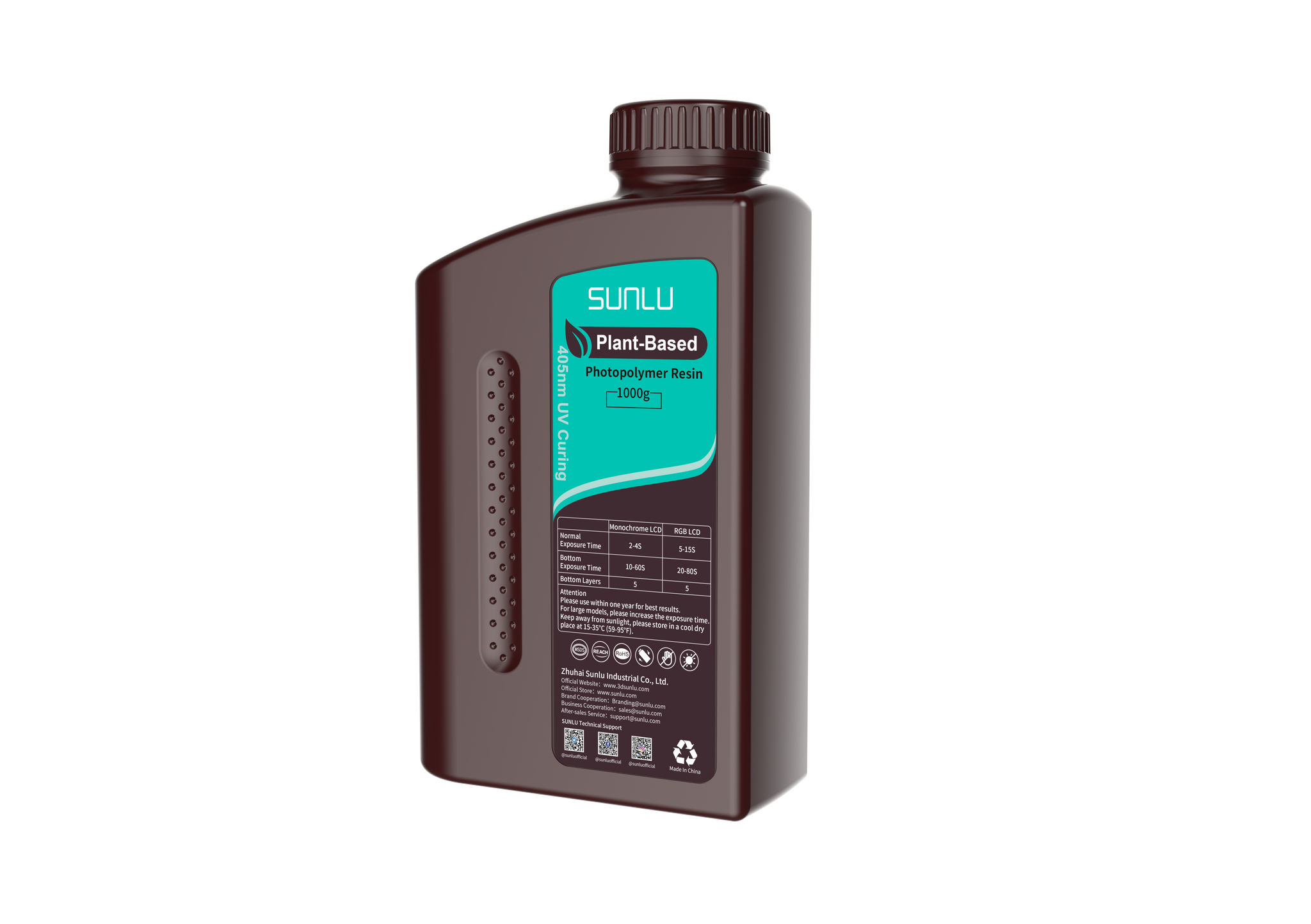 SUNLU - No Odor Plant-Based Resin 1 Kg