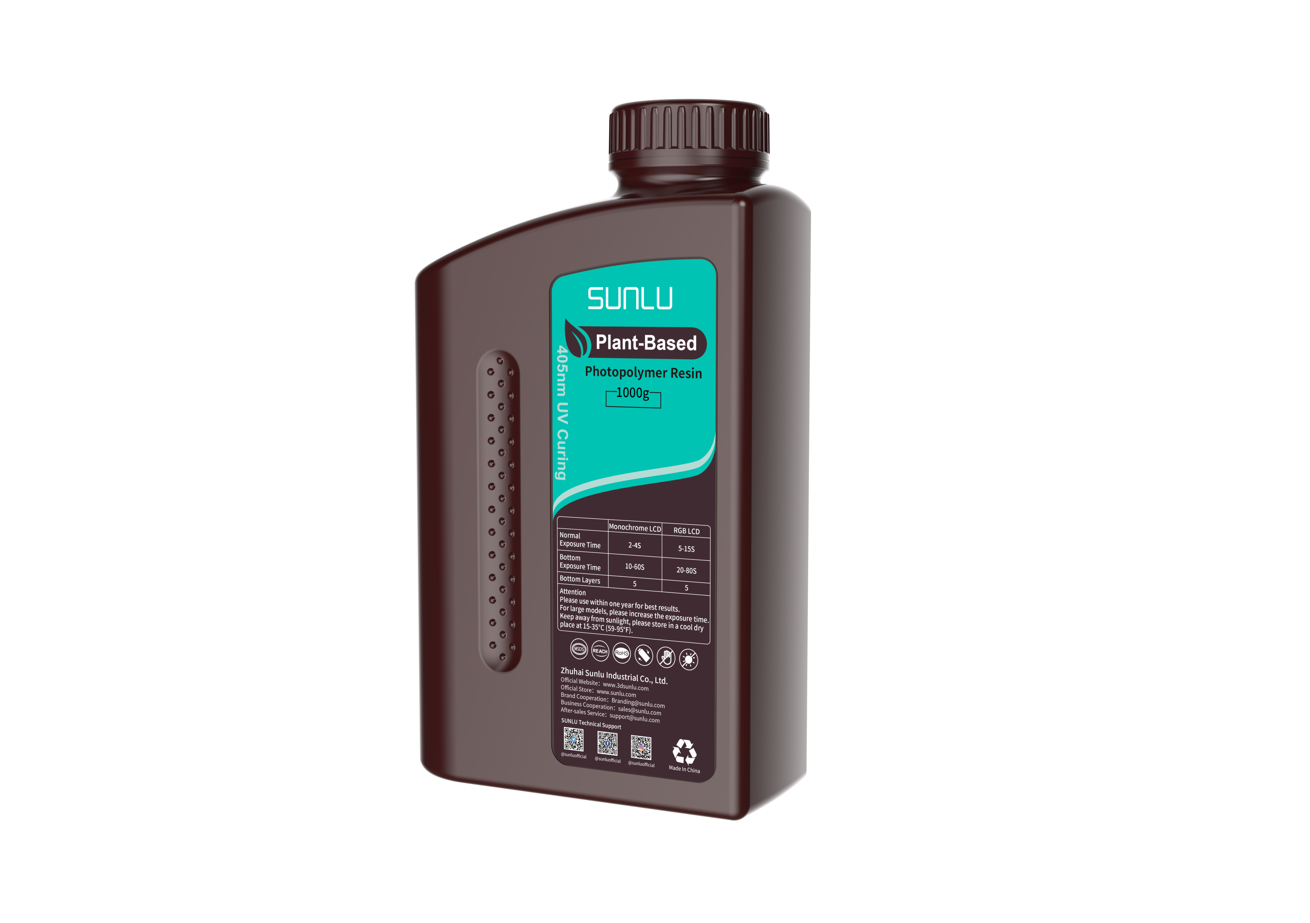 SUNLU - No Odor Plant-Based Resin 1 Kg
