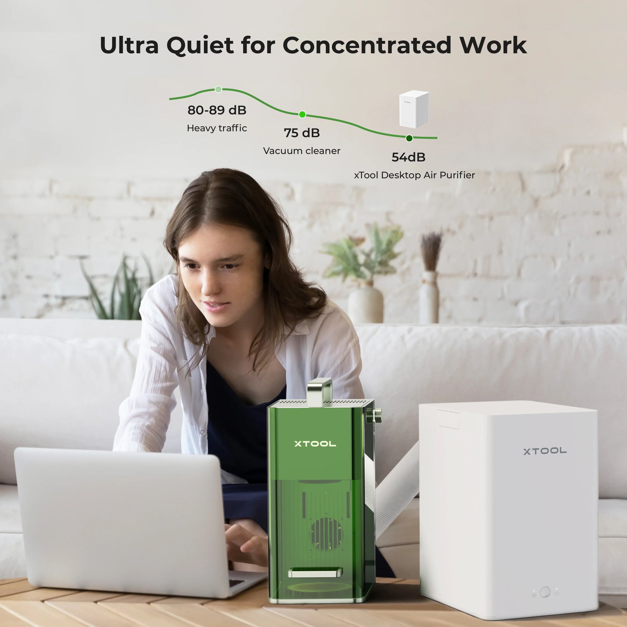Desktop Air Purifier for xTool F1/F2/ M1 Ultra