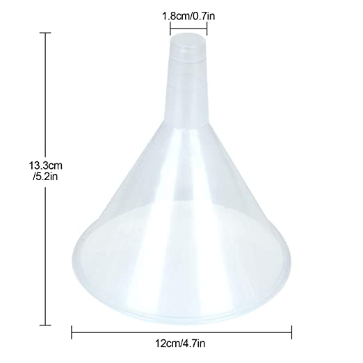4.5 Inch Wide Mouth Clear Plastic Funnel