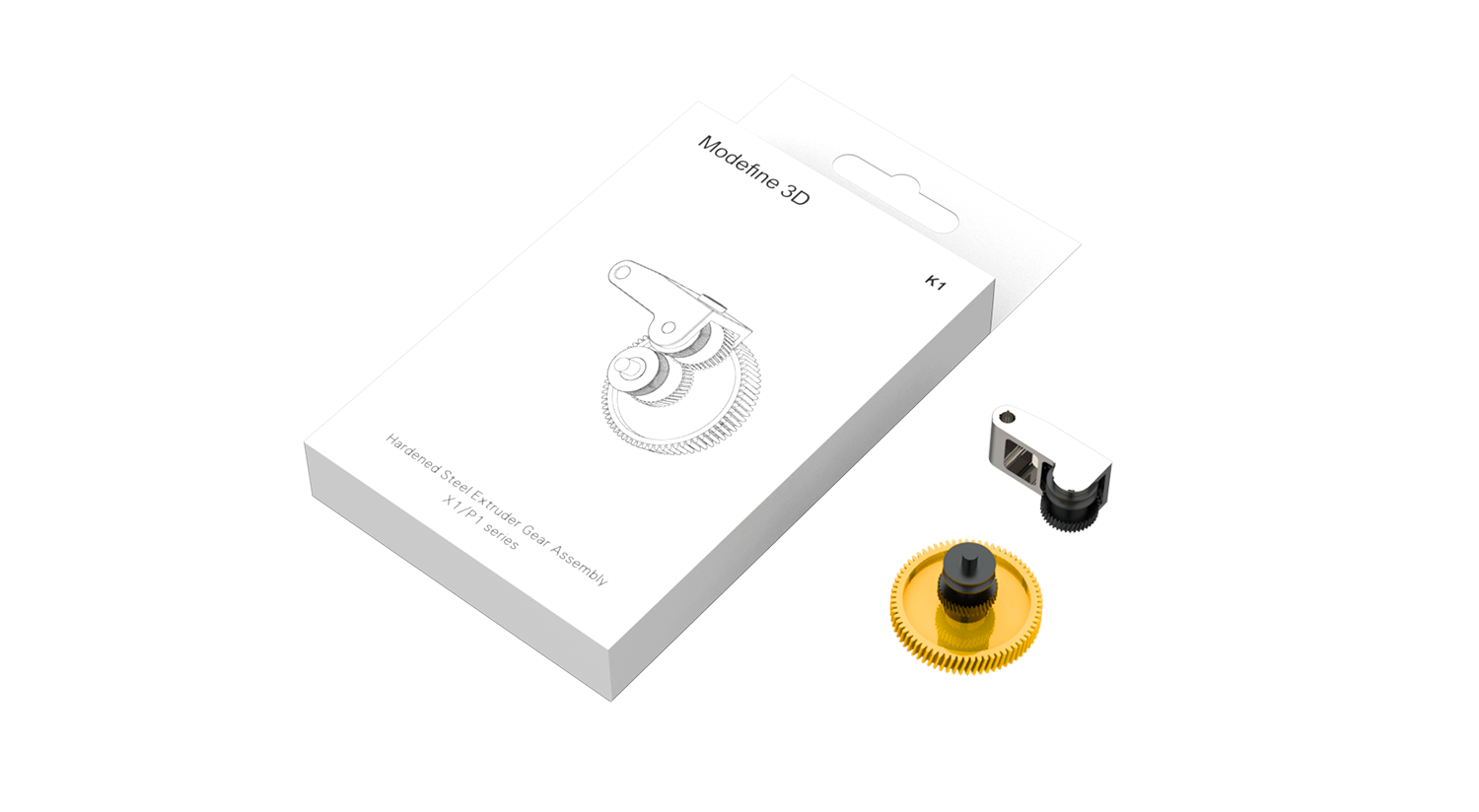 Modefine 3D Hardened Steel Extruder Gear Assembly
