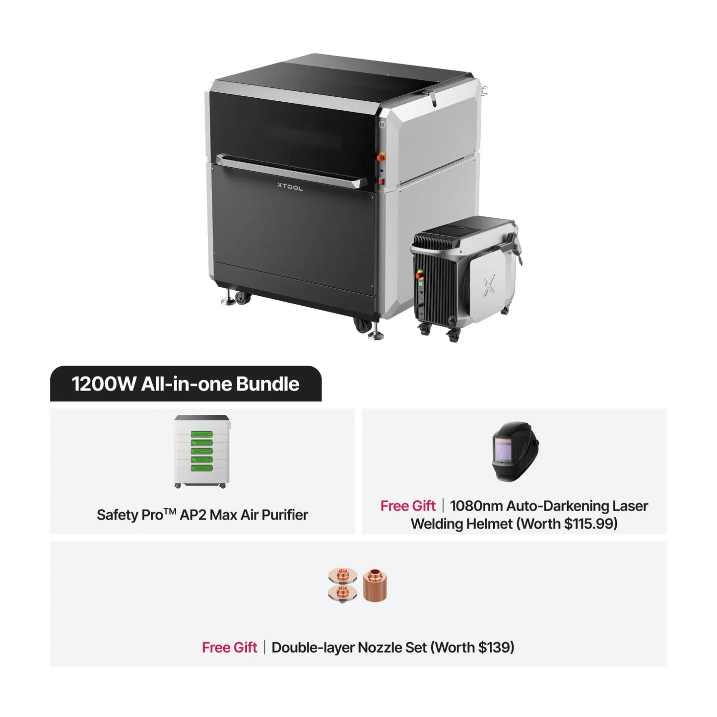 xTool MetalFab Laser Welder/ CNC Cutter