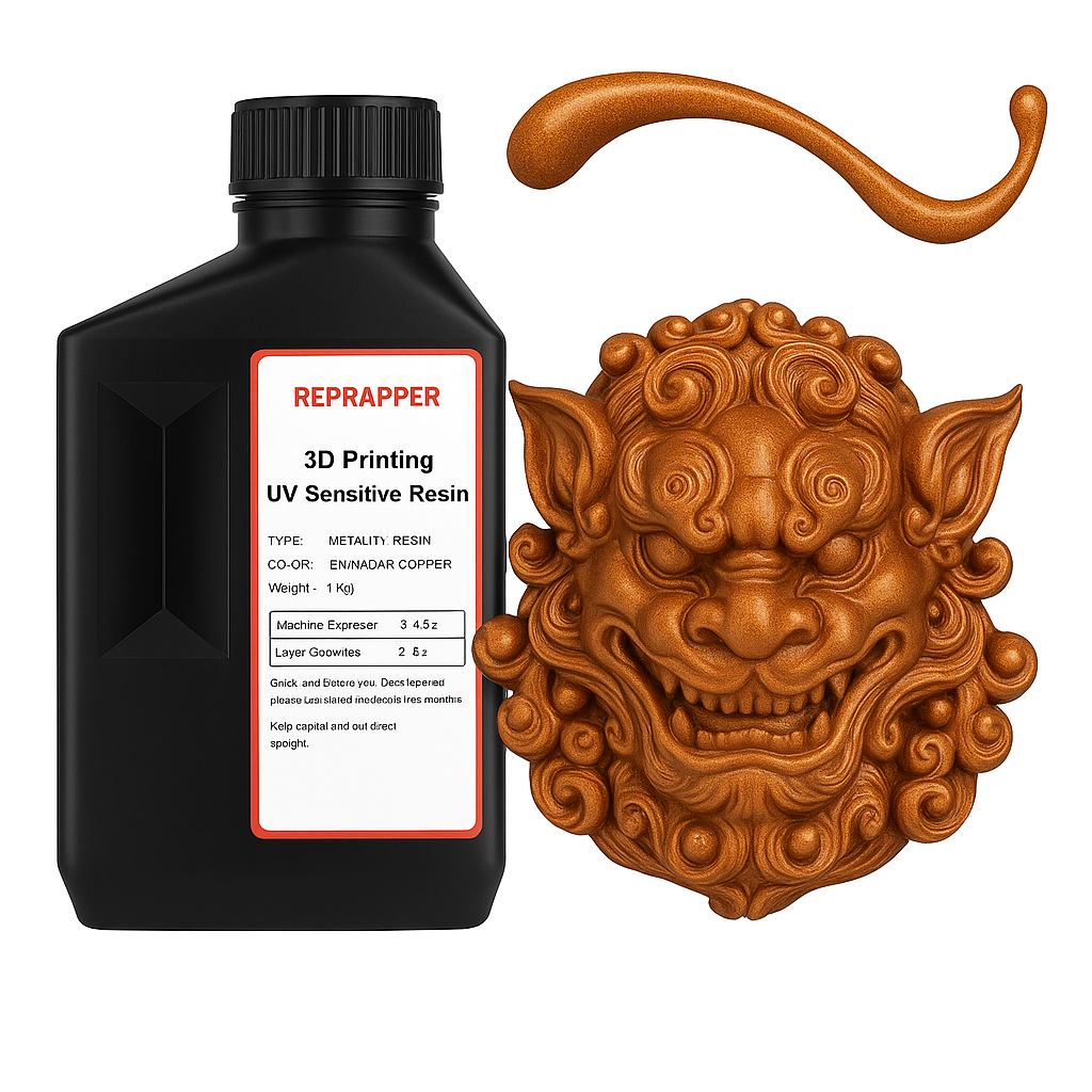 RepRapper Metallic 3D Printer Resin 405nm