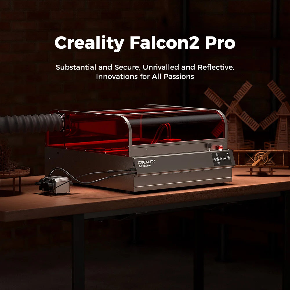 Creality Falcon2 PRO 40W ENCLOSED Laser Engraver & Cutter Combo