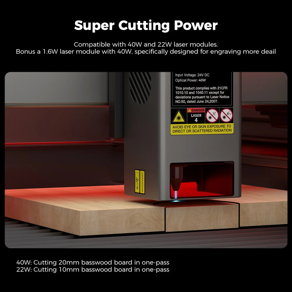 Creality Falcon2 PRO 40W ENCLOSED Laser Engraver & Cutter Combo