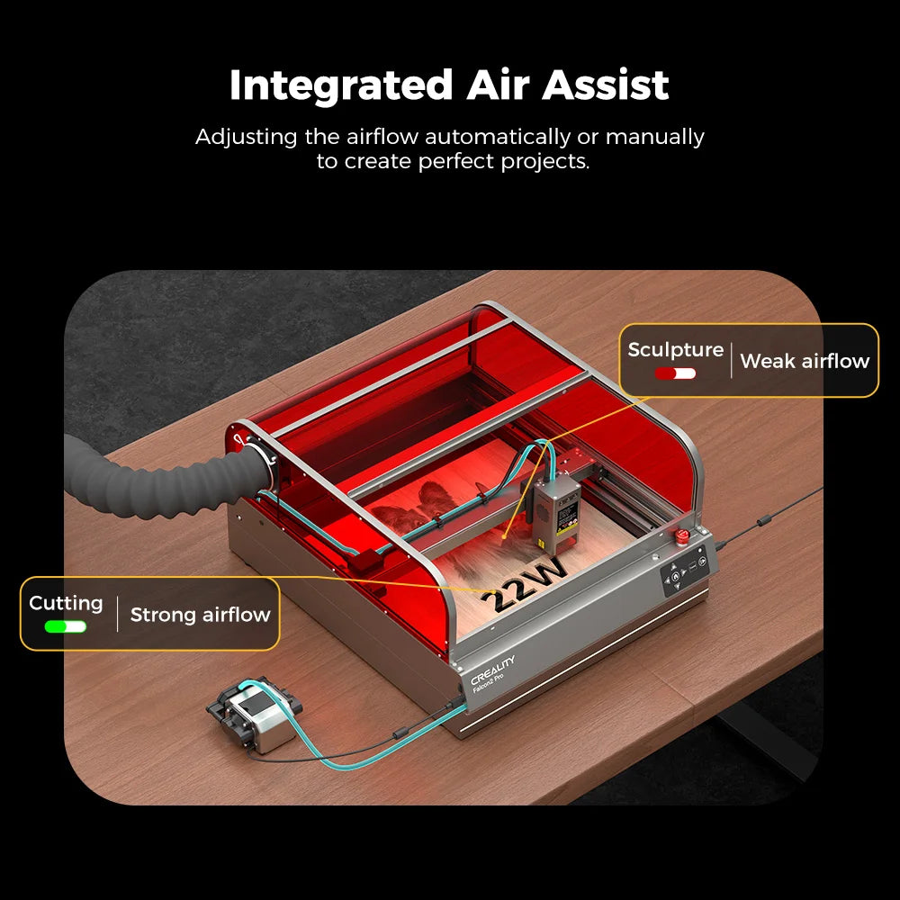 Creality Falcon2 PRO 40W ENCLOSED Laser Engraver & Cutter Combo