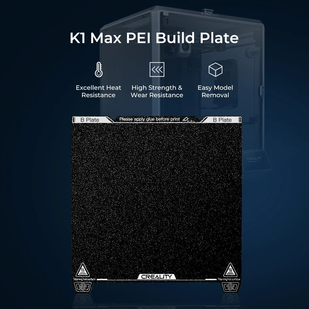 K1 Max - Textured PEI Build Plate Kit 315*310mm (Without magnet)