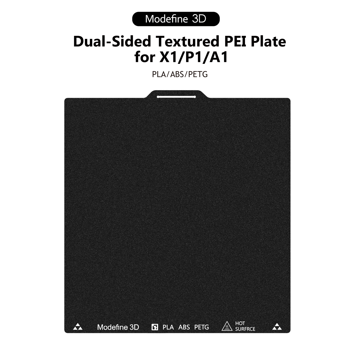 Modefine 3D Bambu Textured PEI Plate A1/P1/X1 Series