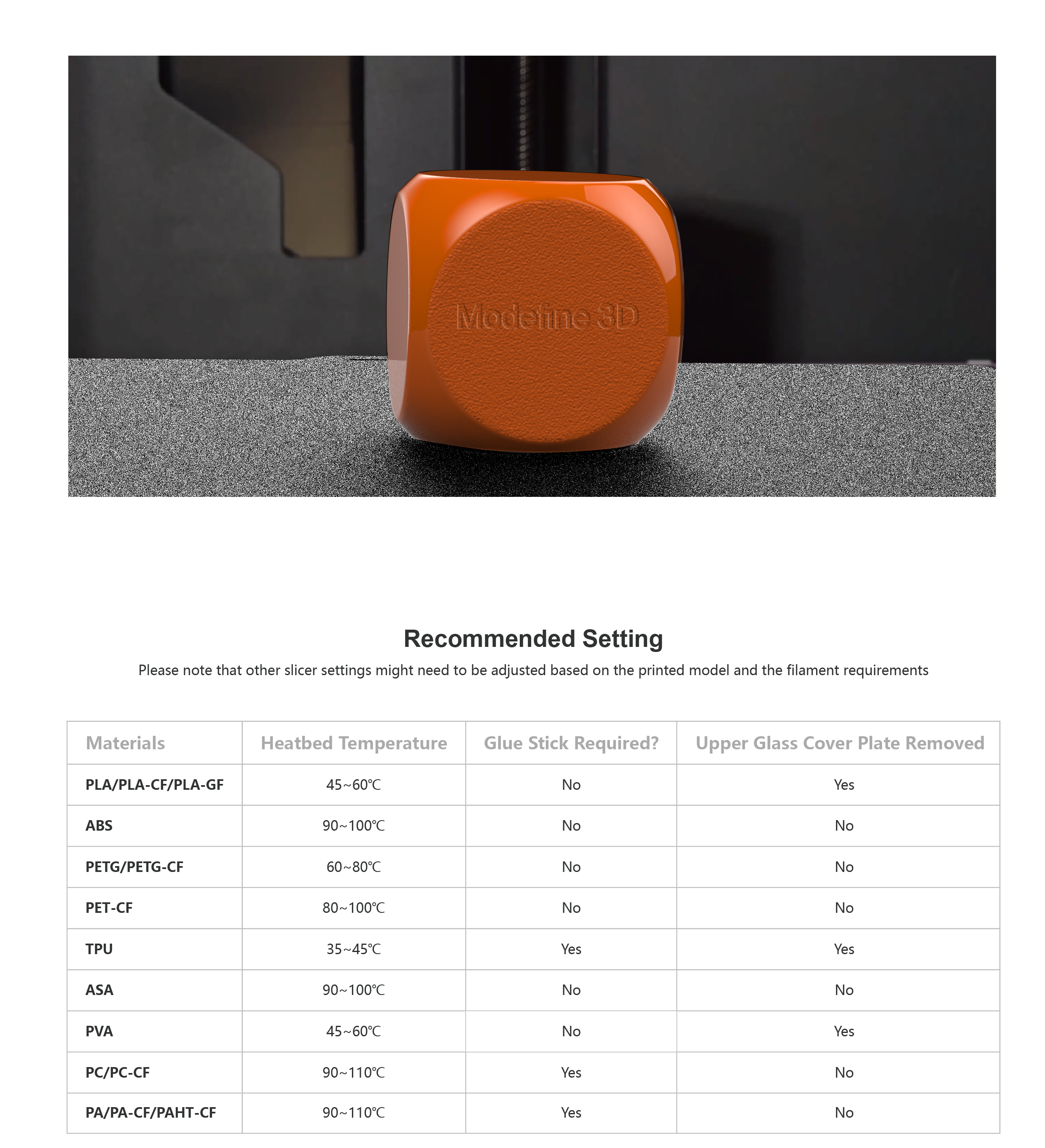 Modefine 3D Bambu Cool PEI Plate A1/A1 Mini/P1/X1 Series