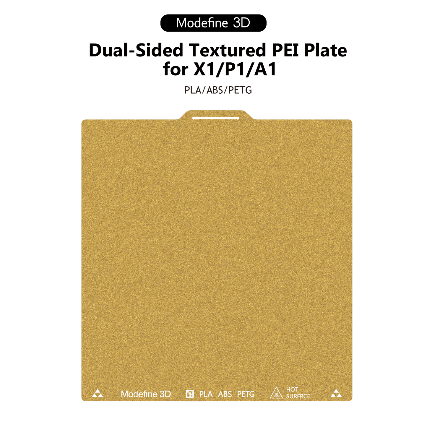 Modefine 3D Bambu Textured PEI Plate A1/P1/X1 Series