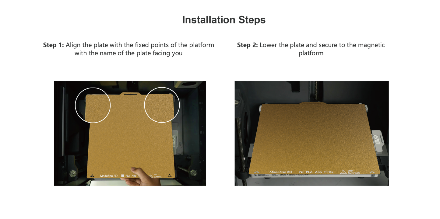 Modefine 3D Bambu Textured PEI Plate A1/P1/X1 Series