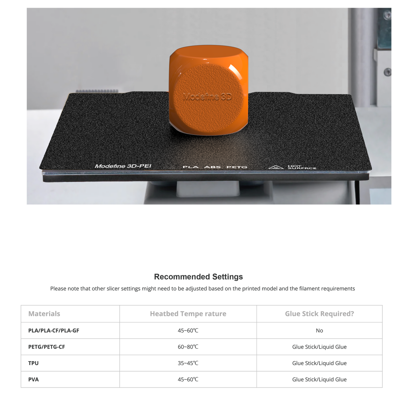 Modefine 3D Bambu Textured PEI Plate A1 Mini Series