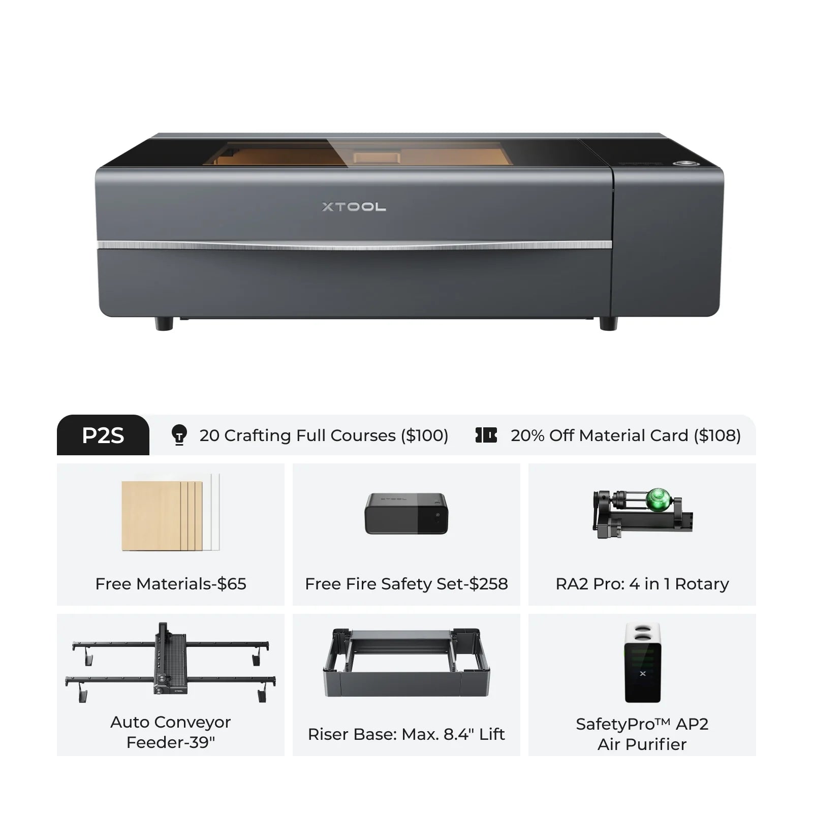 xTool P2S All-in-1 Bundle