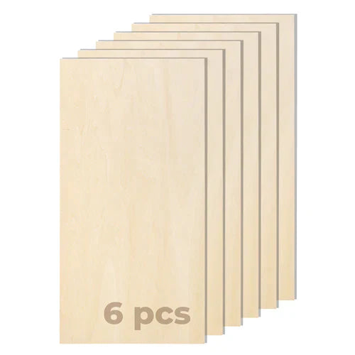 1/8"x12"x24" Basswood Plywood Sheets (6pcs)