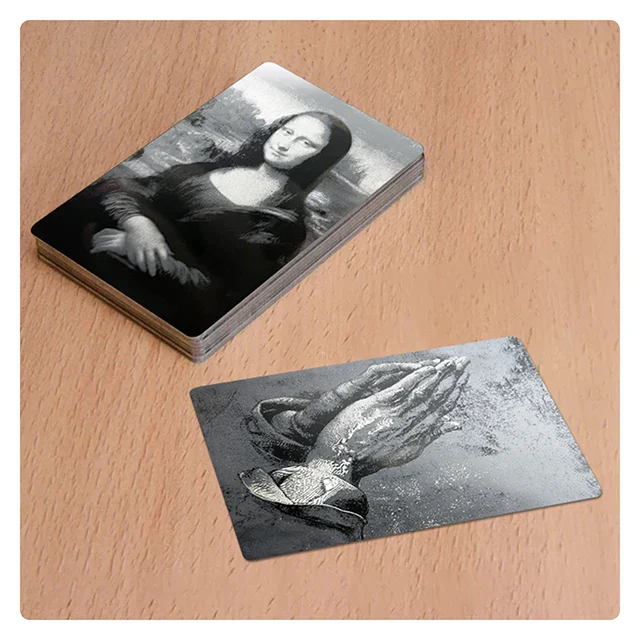 Glossy Black Metal Business Card (300Pcs)