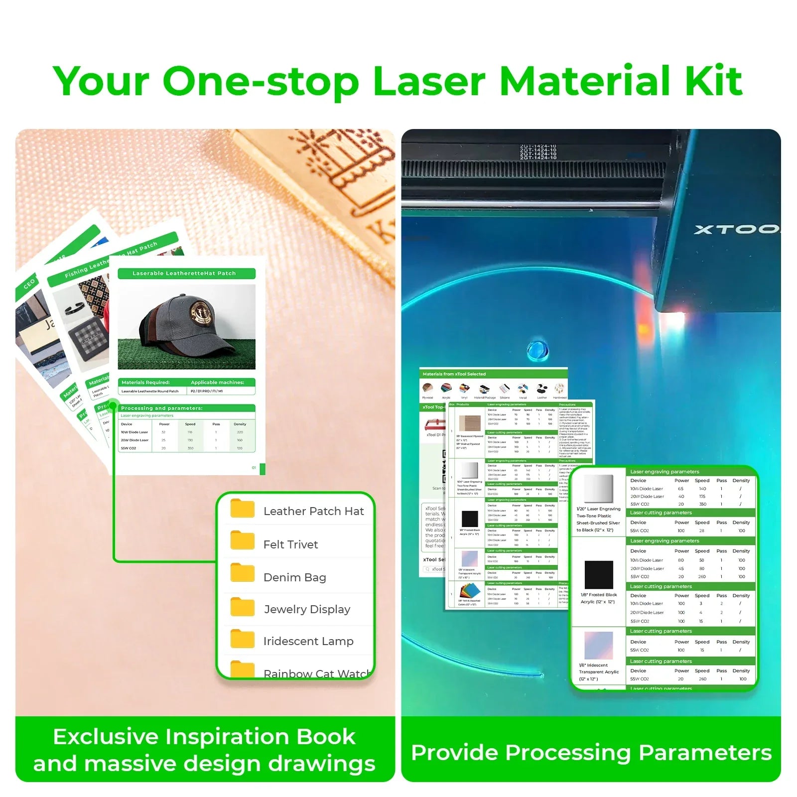 Ultimate Laser Material Kit (155pcs)