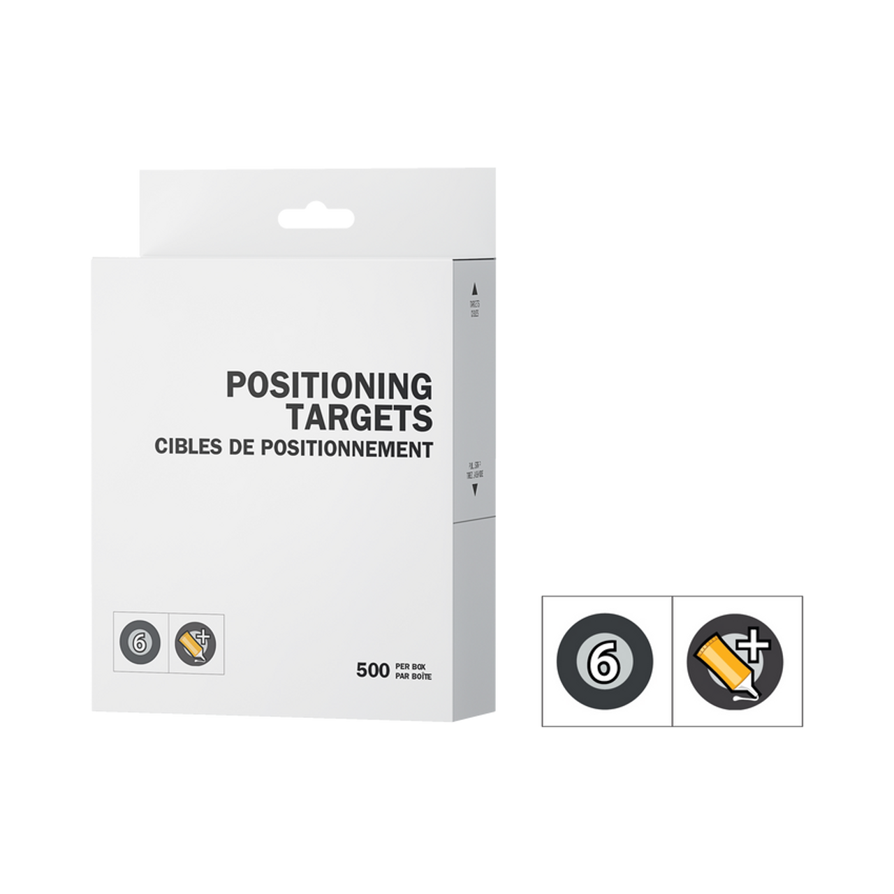 Positioning Targets (500 Pack) (Lead time may apply)