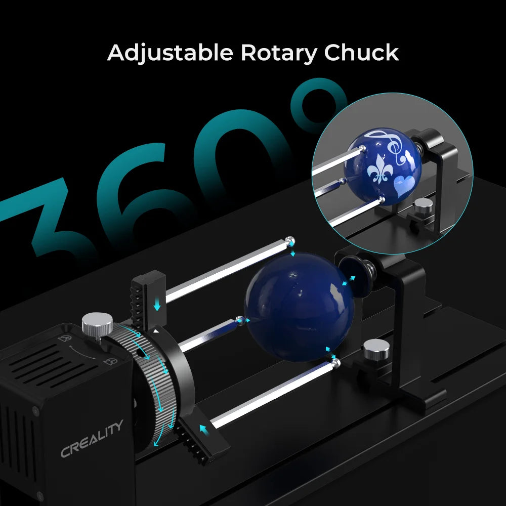 Creality Rotary Kit Pro for Curved Surface Engraving