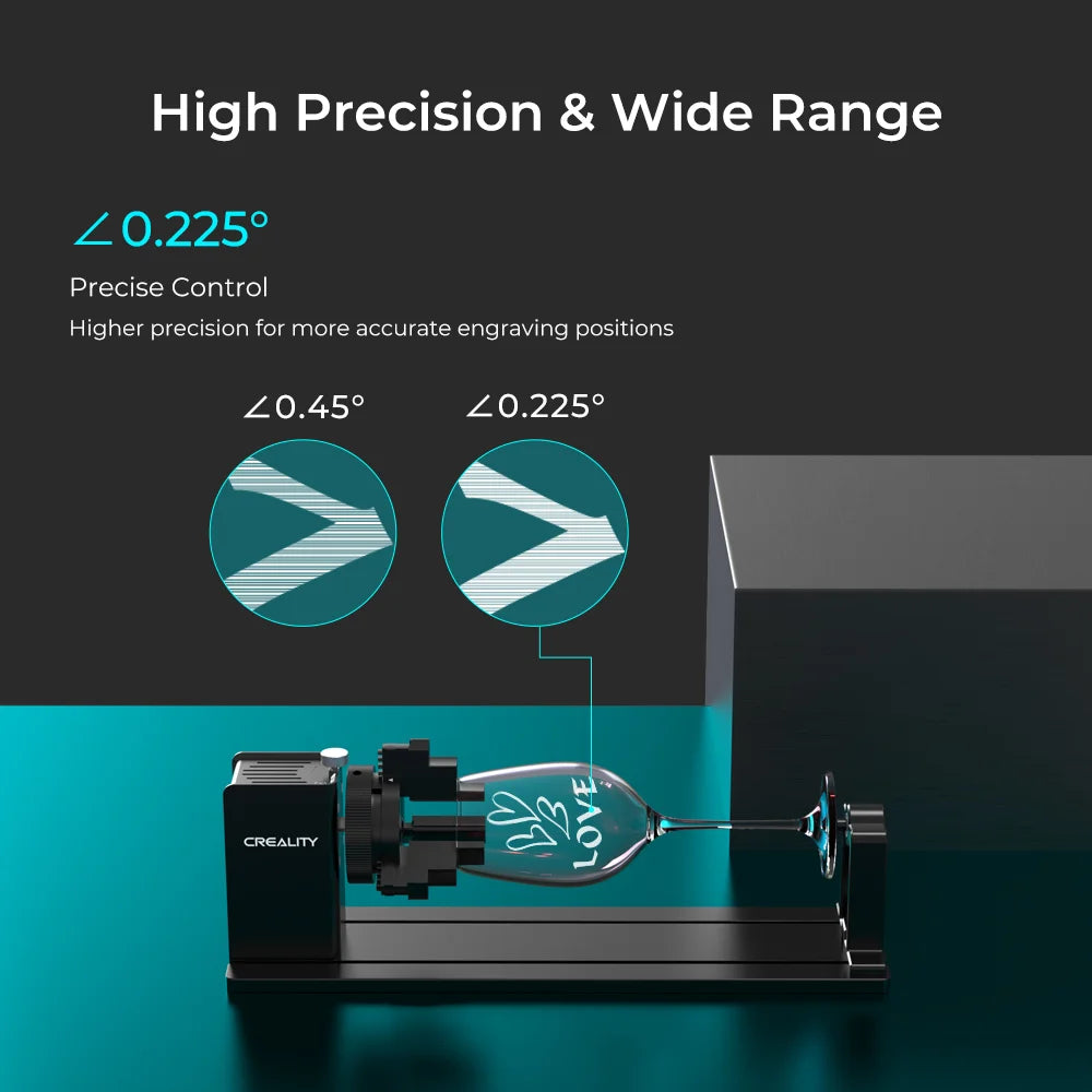 Creality Rotary Kit Pro for Curved Surface Engraving