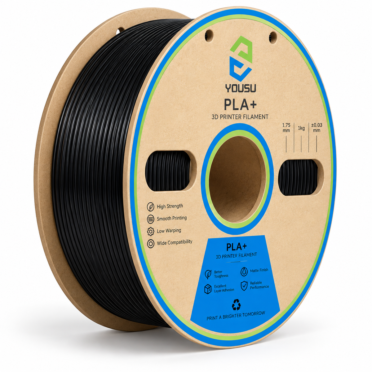 YouSu PLA Plus black 1 kg spool