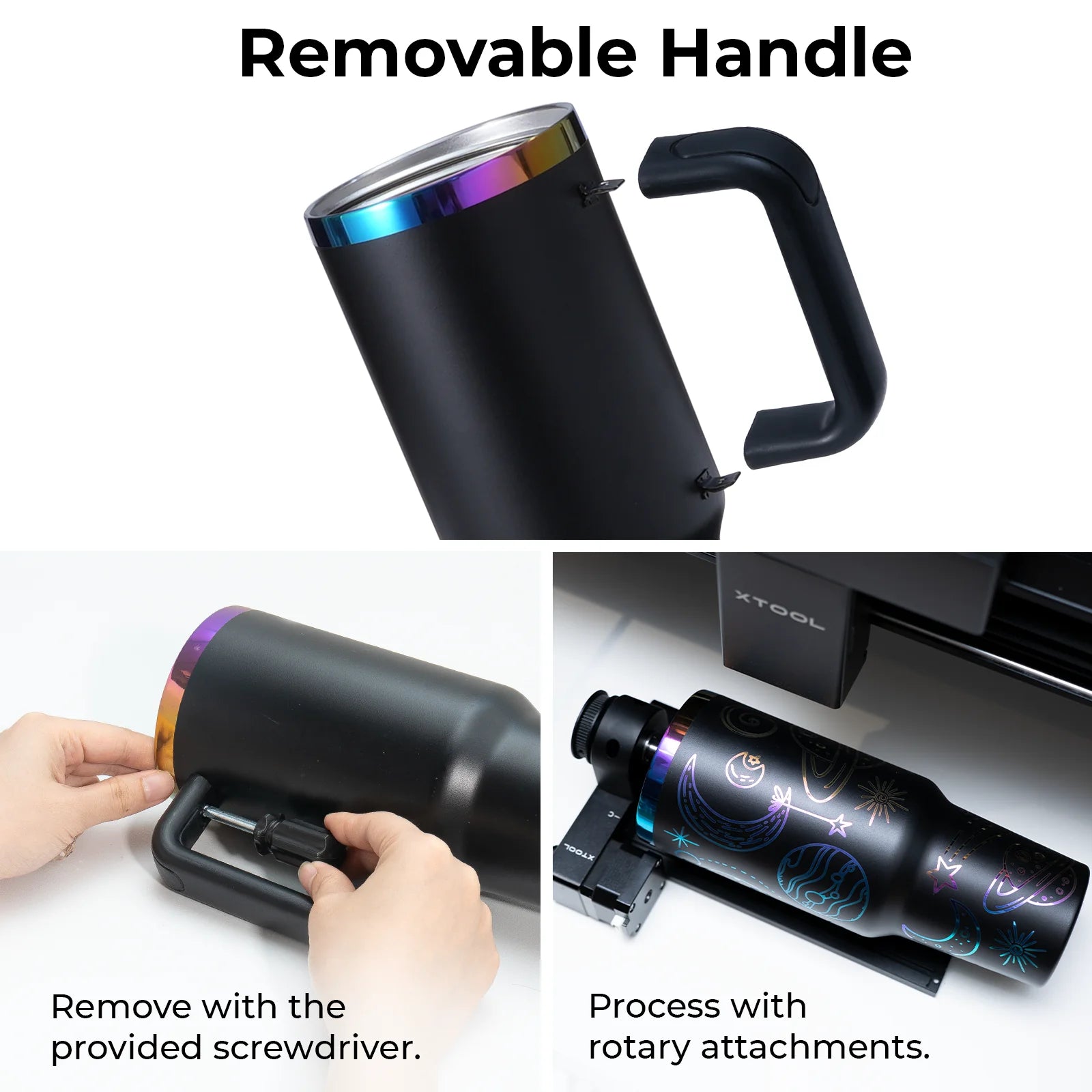 Stainless Steel Tumbler with Handle (40oz)