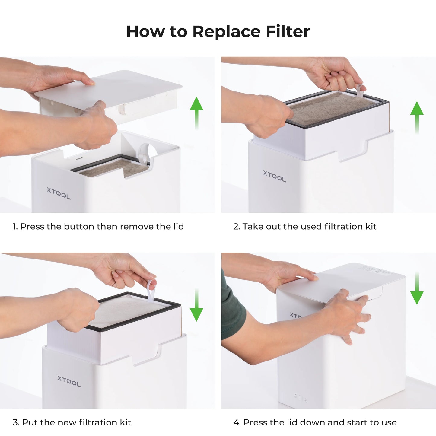 Desktop Air Purifier for xTool F1/F2/ M1 Ultra