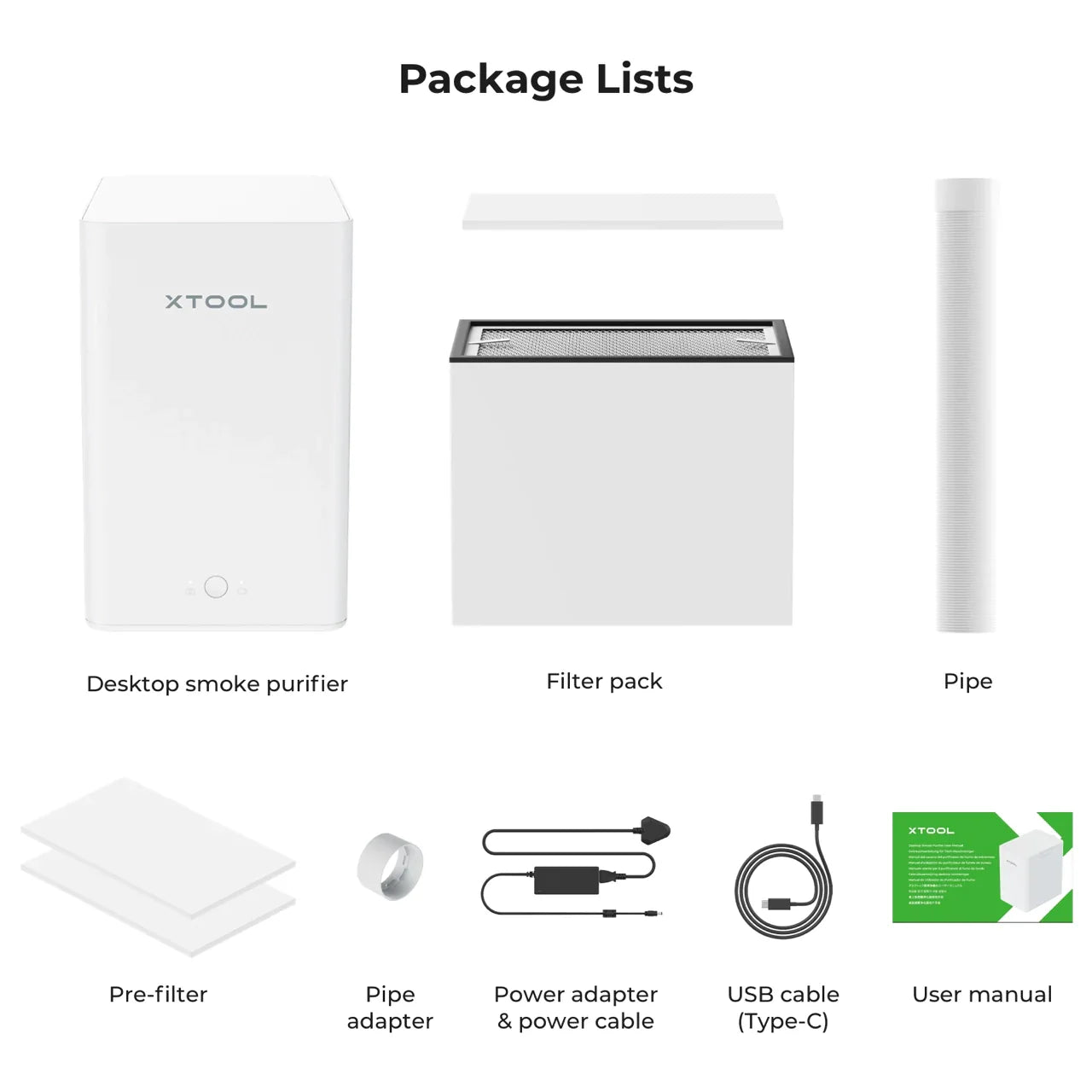 Desktop Air Purifier for xTool F1/F2/ M1 Ultra
