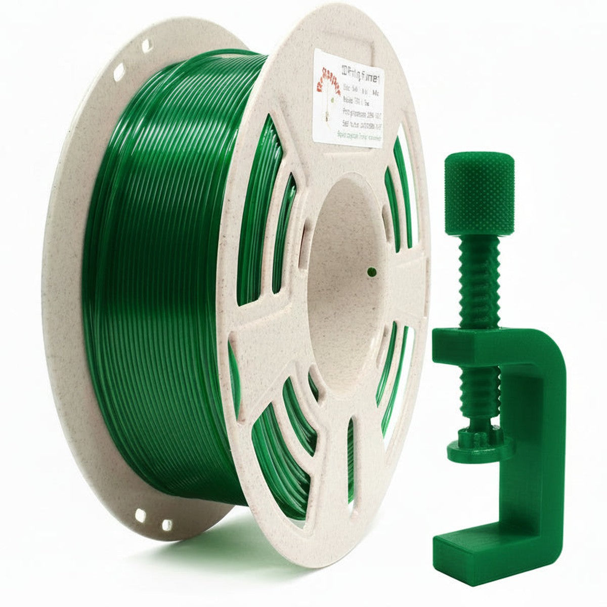 RepRapper Tech PETG Green filament spool